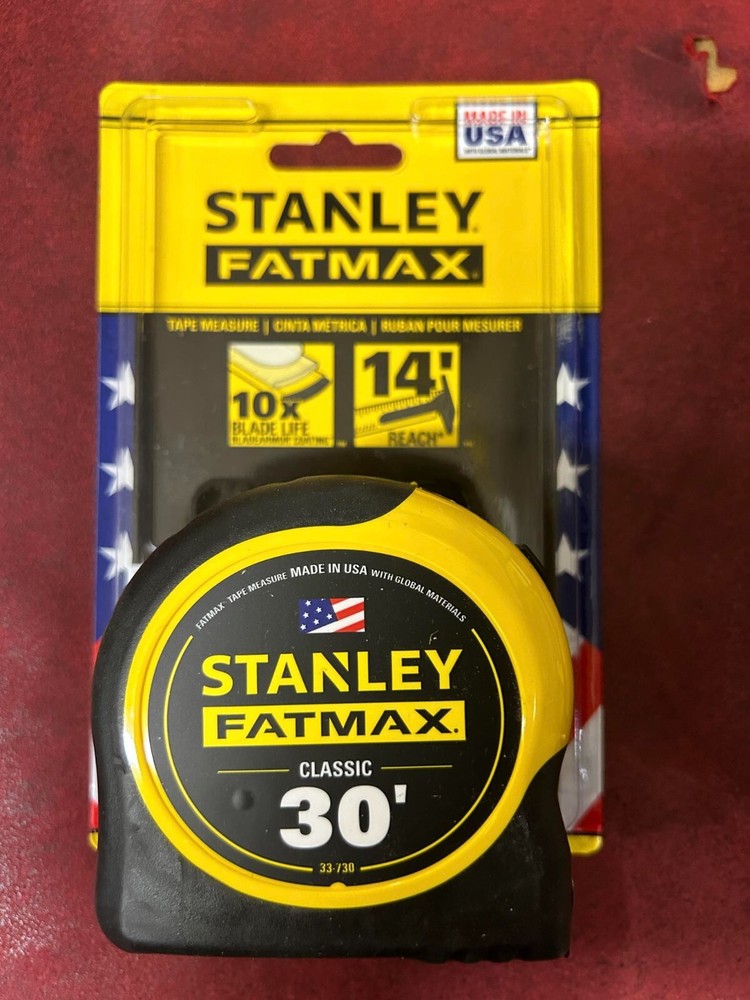 1 - 30' Stanley Fatmax Tape Measure # 33-730