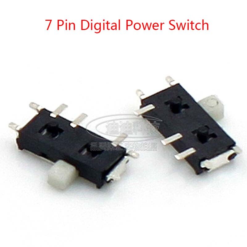 Micro Slide Switch 7 Pin Digital Power Switch Vertical Microswitch 1.5mm Handle