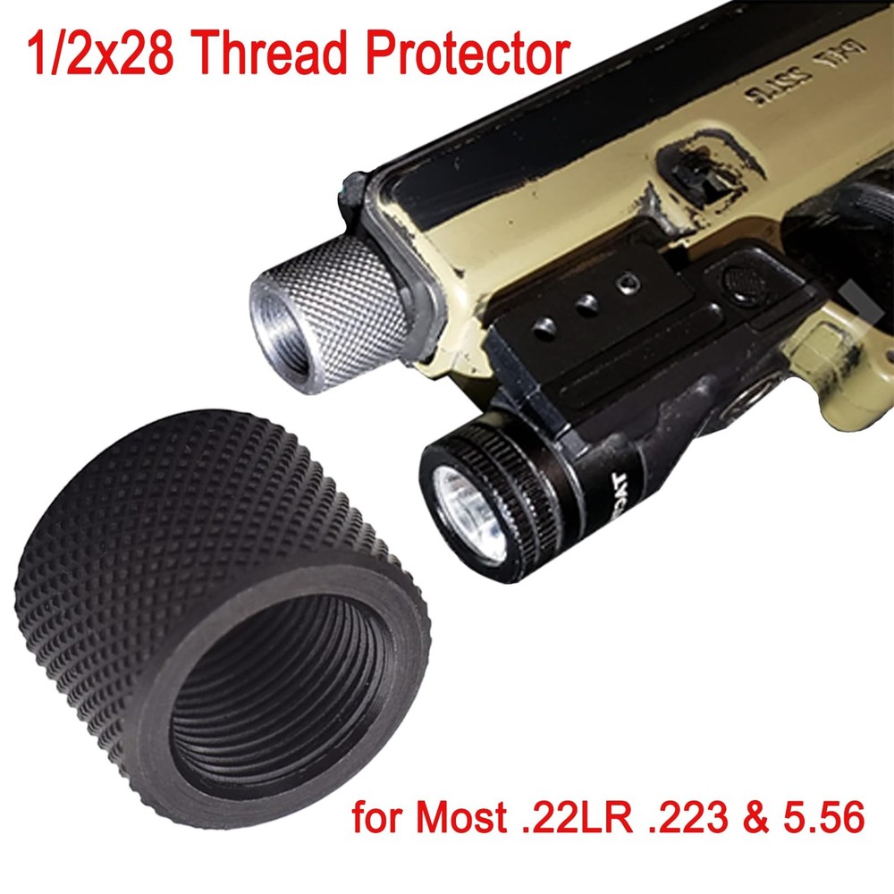 2 Pack Thread Protector 1/2 x 28 for 22LR .223 & 5.56 blackness