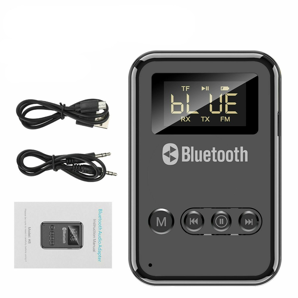 Bluetooth 5.0 Transmitter Receiver 2 in 1 Wireless Audio Adapter TF Card Reader