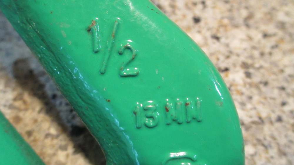 Campbell V-10, "A", 1/2" 13mm, Grab Hook