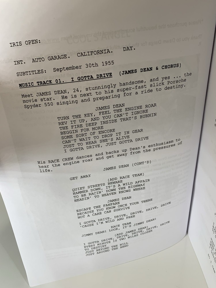 James Dean Musical COOL’S ANGEL Todd Syswerda Mark Fauser Script And CD Rare