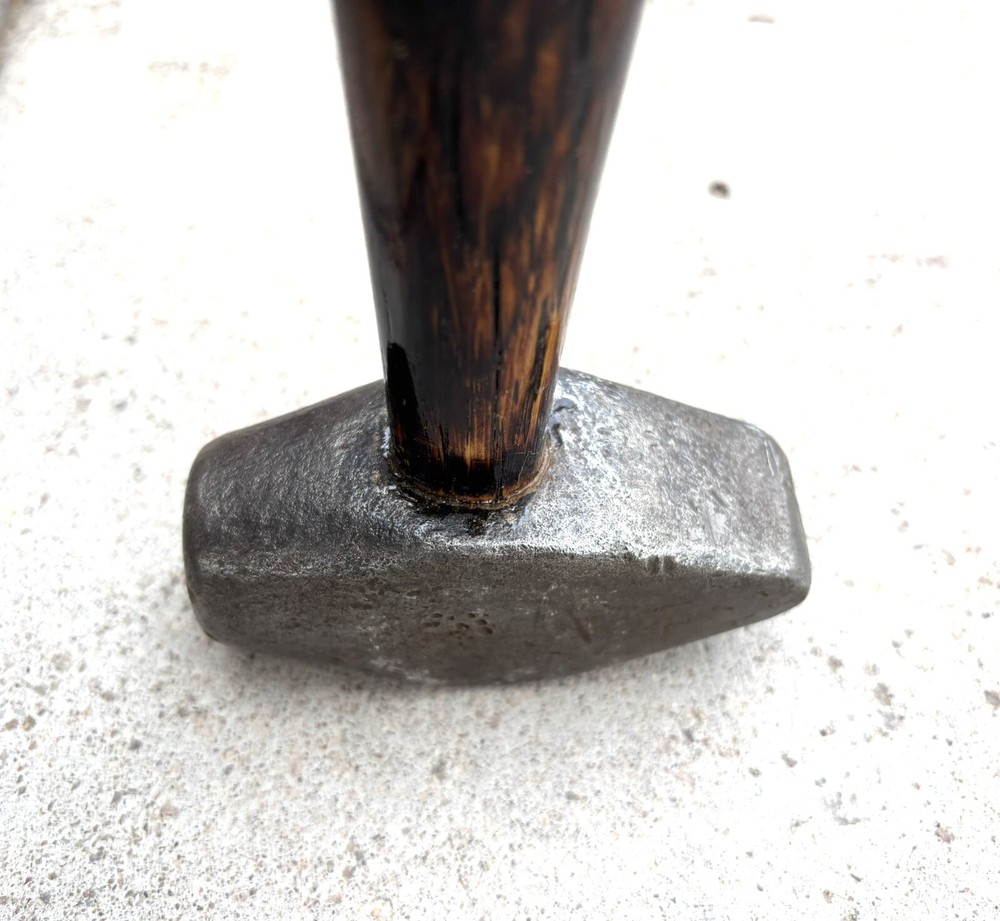 Vintage cat's head rounding hammer Farrier Blacksmith 2.4 Lbs