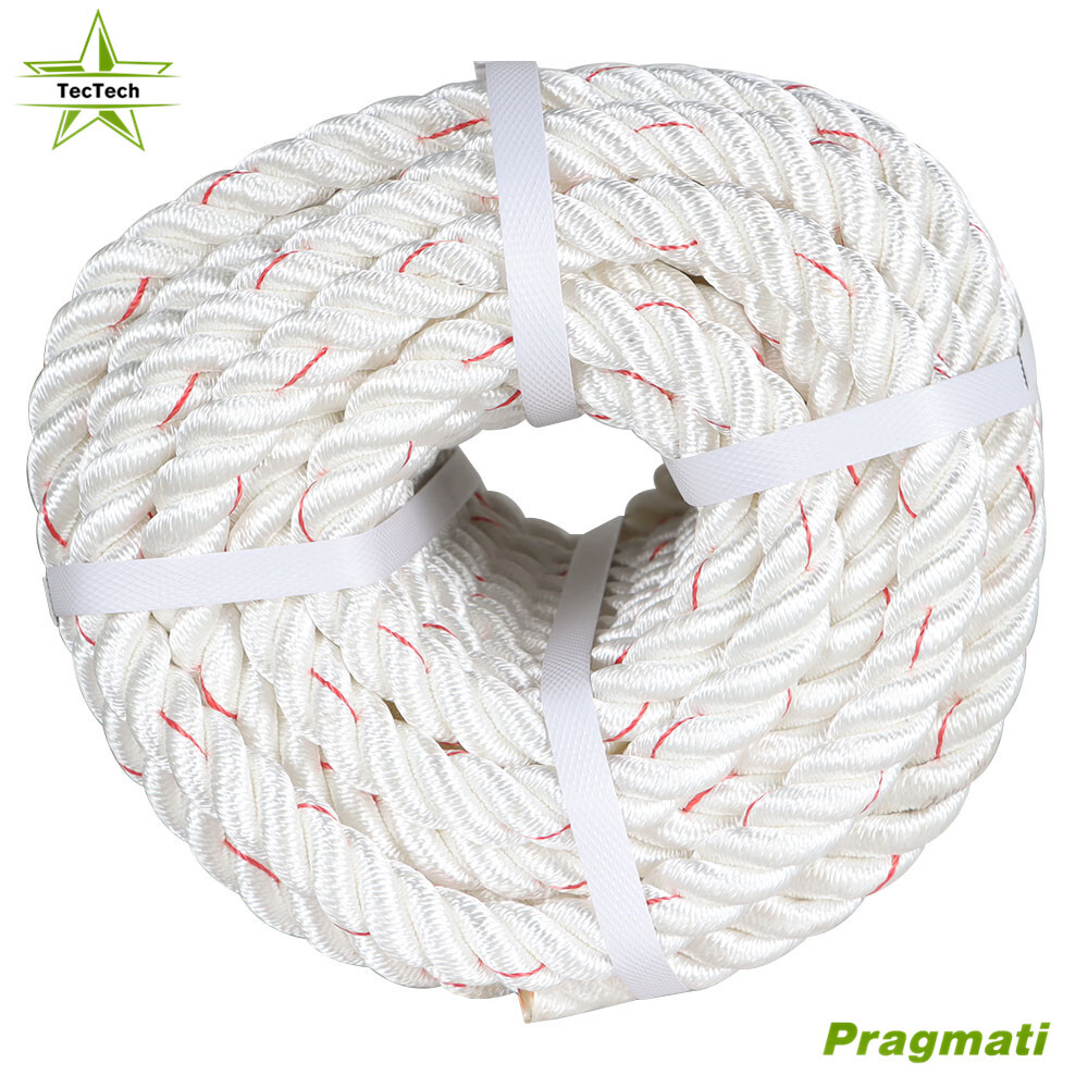 Double Braid Polyester Arborist Bull Rope Pulling Rigging Sailing Line 3/4"x100'