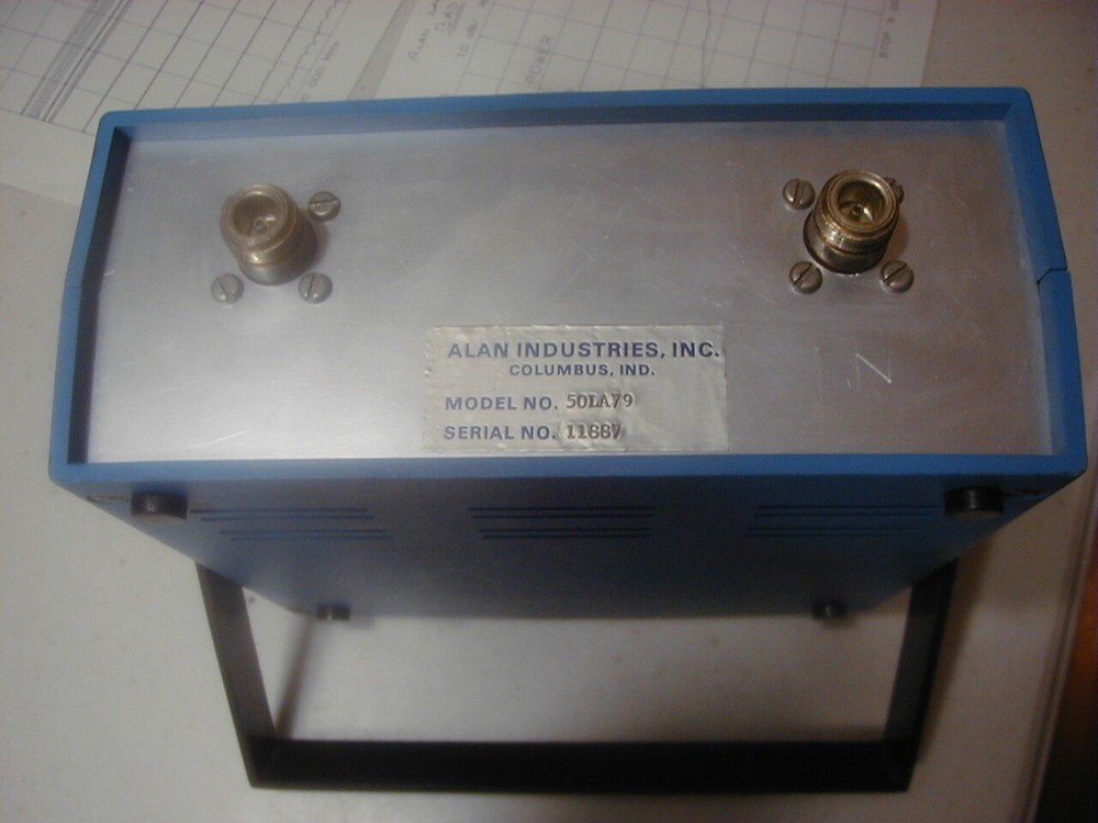 ALAN 0-79 dB Bench Step Attenuator, DC-1.5 GHz, NICE Tested w/plot, READ Reduced