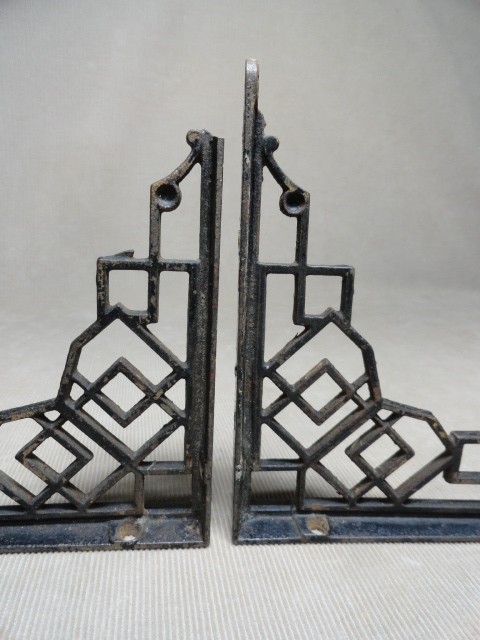 Victorian Cast Iron Shelf Brackets Same Size & Pattern Original 'F'
