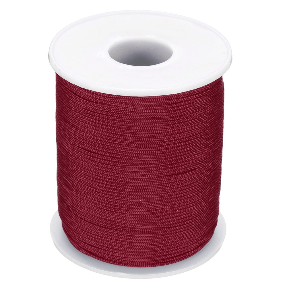 1mm 109 Yards Nylon String Bracelet String Braided Nylon Thread Dark Red