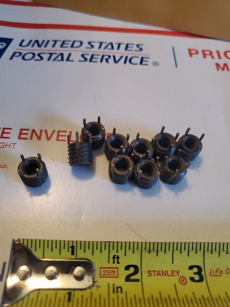 (10) Thread Locking Inserts 5/16-18 Internal Thread, 1/2-13 External Thread, S3