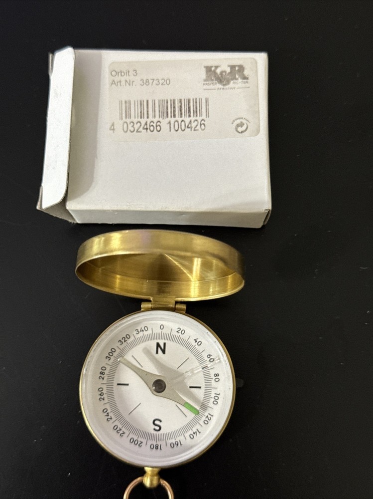 K&R - Orbit 3 - Compass - Brass