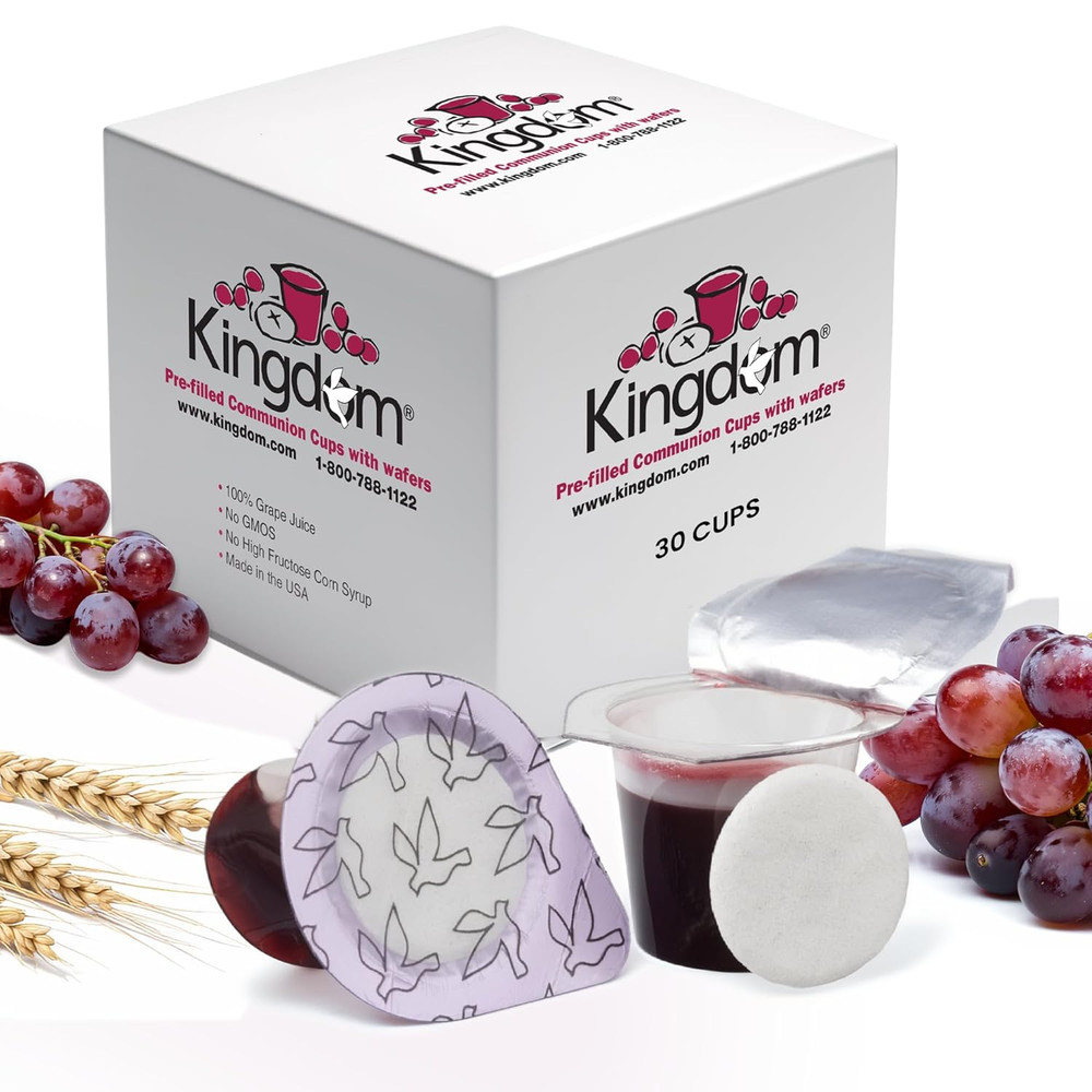 Prefilled Communion Cups with Wafers - 30 Count