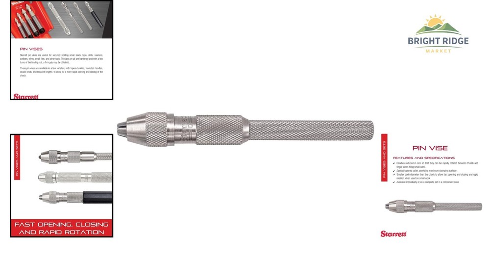 Versatile Pin Vise Tool for Holding Small Tools with Maximum Clamping Surface