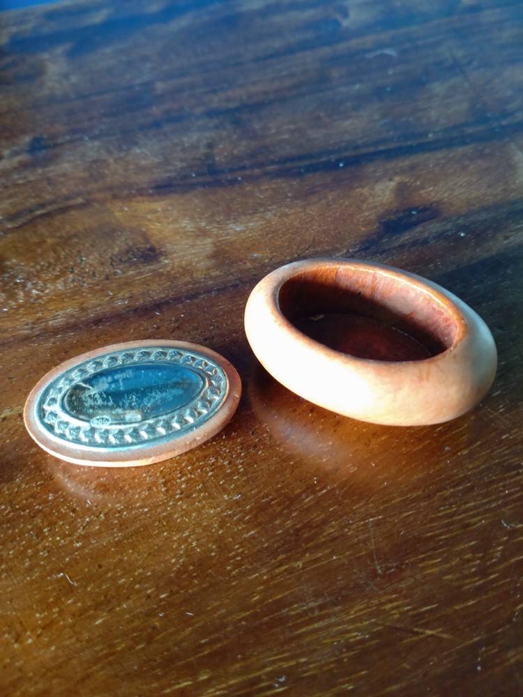 925 Wooden and Silver Box