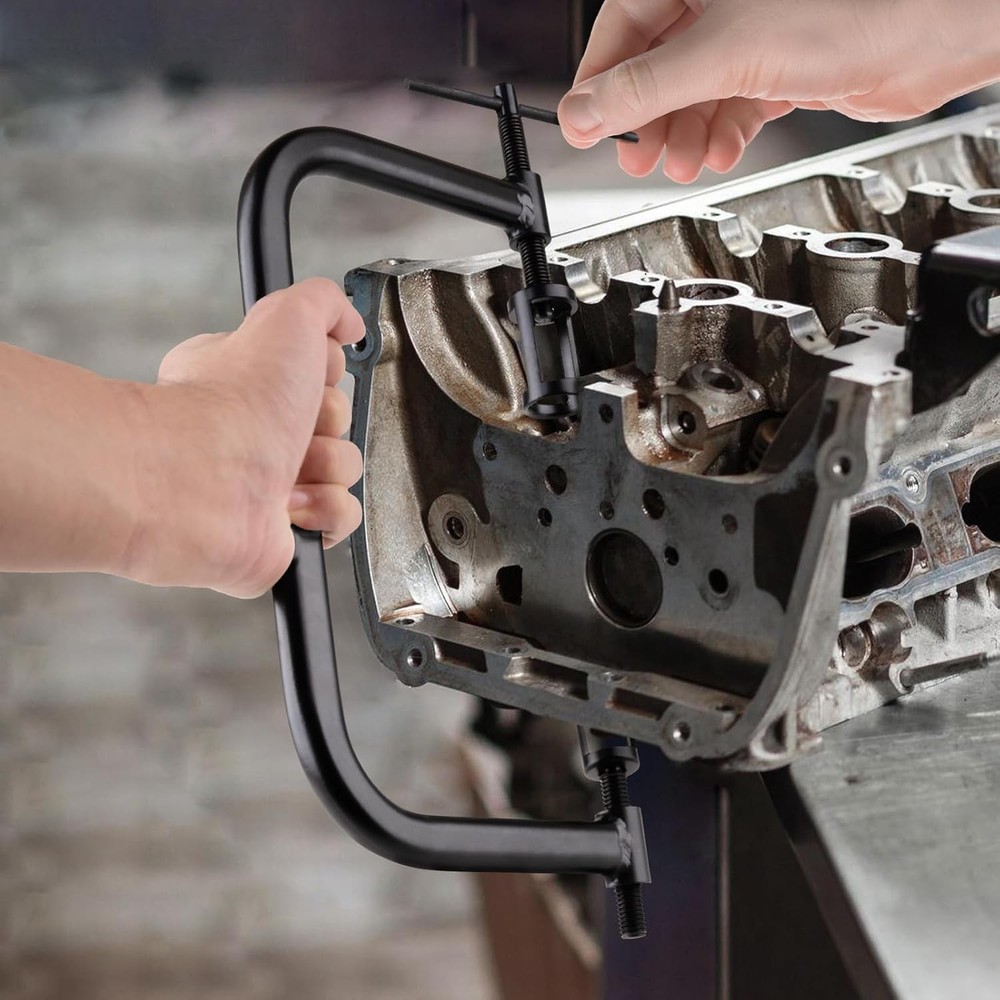 Valve Spring Compressor Set, 12PCS Clamp Removal Tool with...