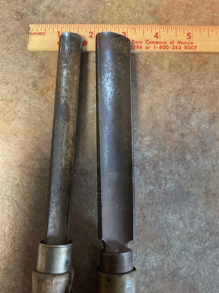 Woodworking Gouges Lot Of Two Unbranded Used