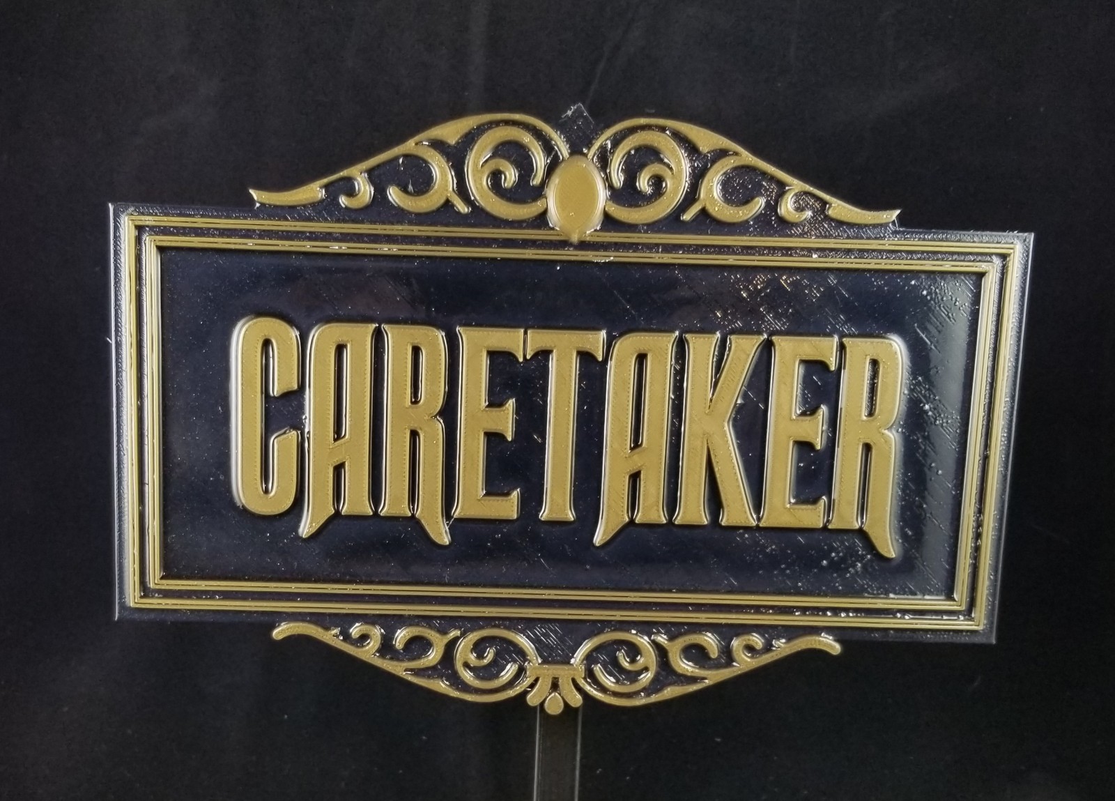 Haunted Mansion Inspired Prop Sign / Plaque Replica Caretaker Disney Home Decor