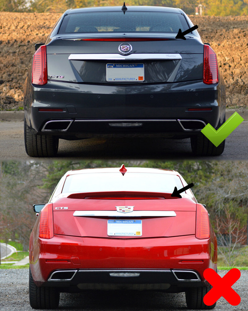 For 14-19 Cadillac CTS | Carbon Package ABS Plastic Rear Trunk Wing Spoiler