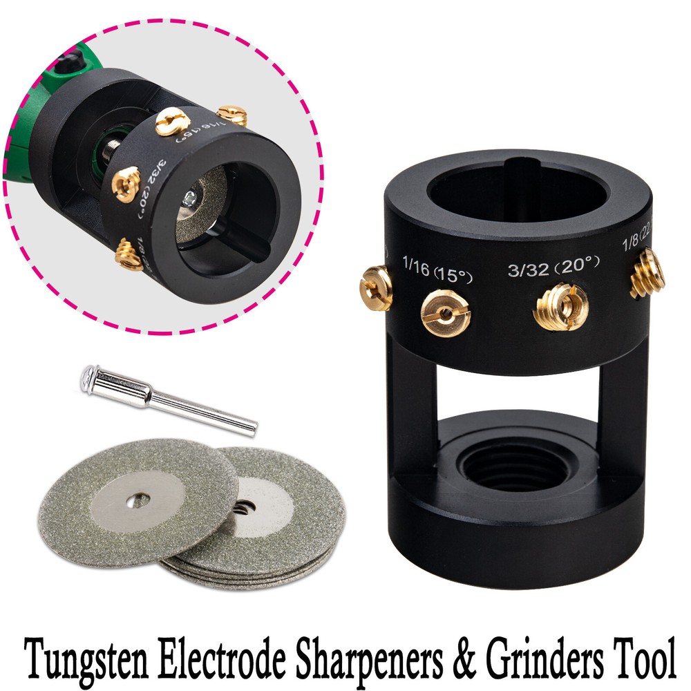 Tungsten Grinder Sharpener Multi-Angle & Offsets Head Tool TIG Welding