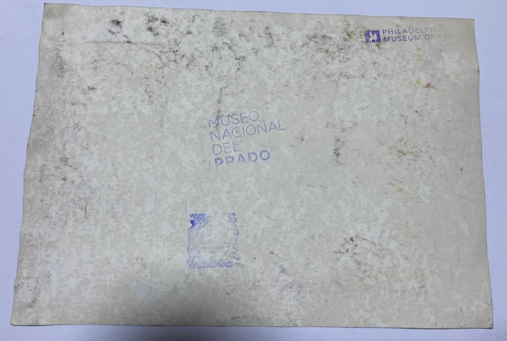 JOHN SINGER SARGENT Drawing on paper (Handmade) signed and stamped mixed media.