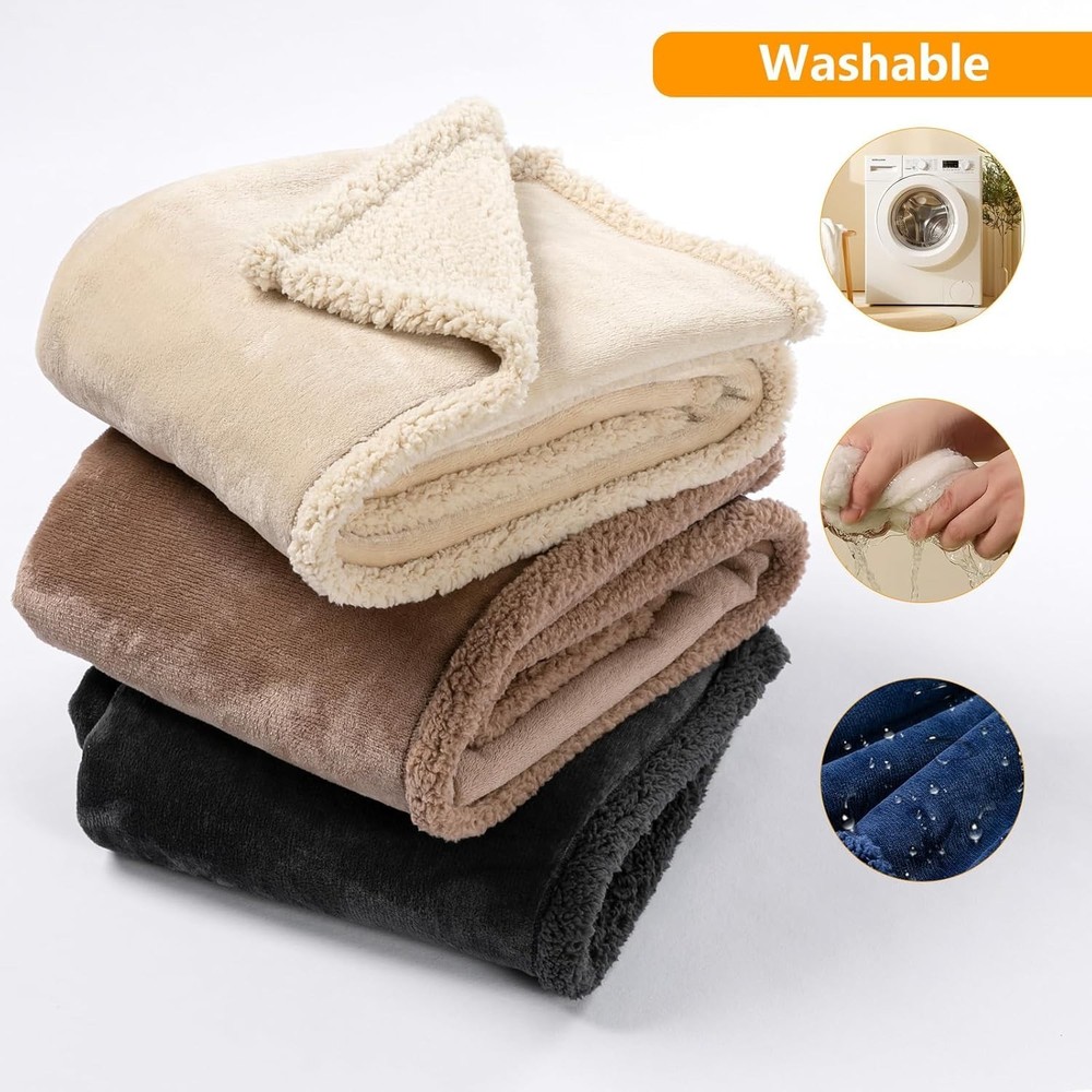 Waterproof Blanket for Intimacy Sofa Bed Protector Cover Plush & Absorbent 50x60