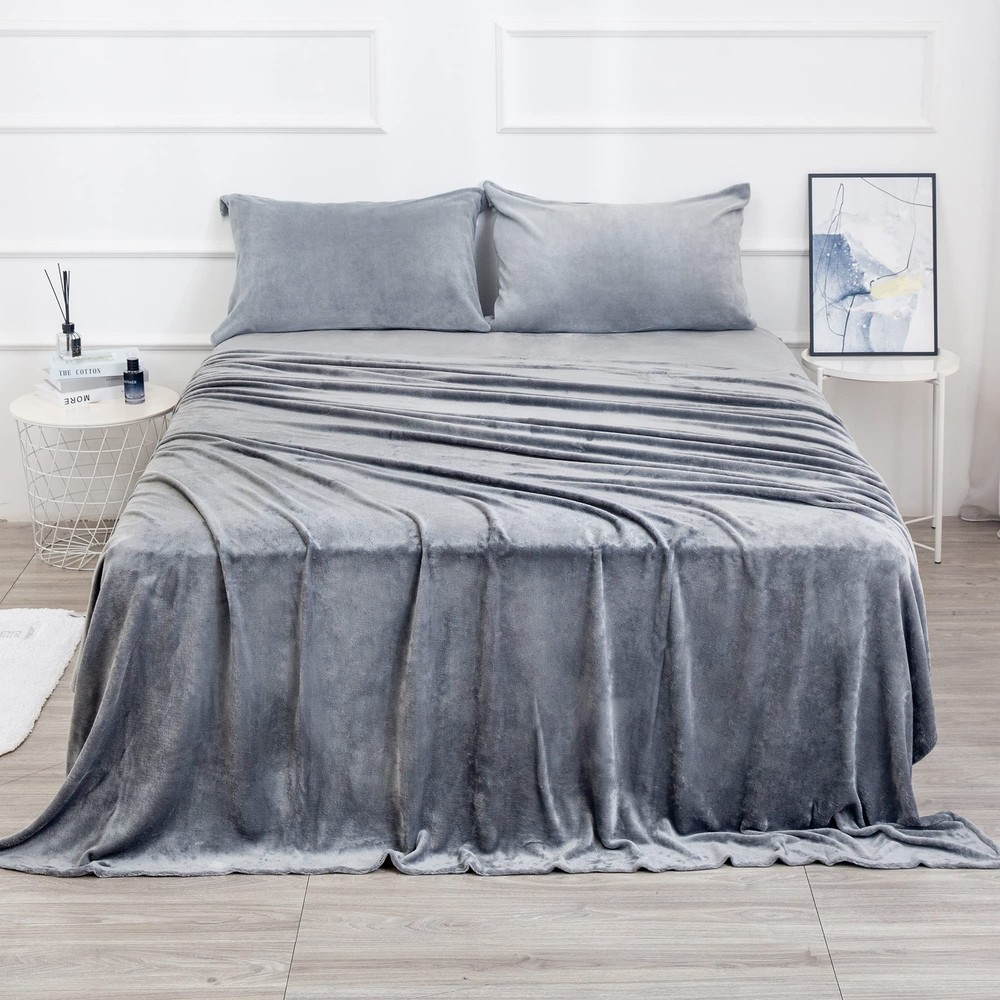 Micro Fleece Sheets Set Queen Size – No Pilling and Extra Soft Bed Sheets Set...