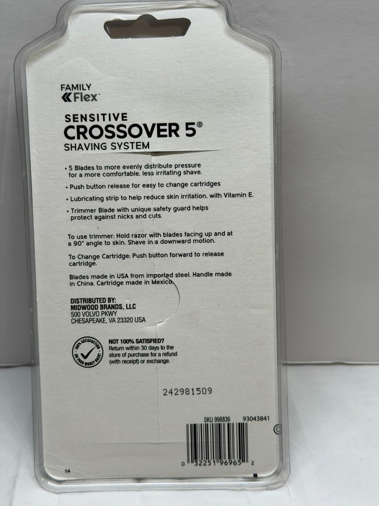 Family Flex Sensitive Crossover 5 Shaving System
