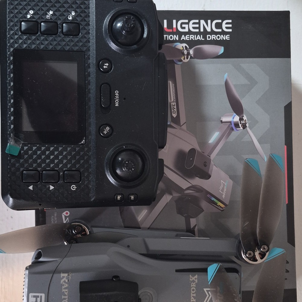 RaptorX 360 Quadcopter With Camera & Remote Controller, Hobby Grade, Gray/Blue