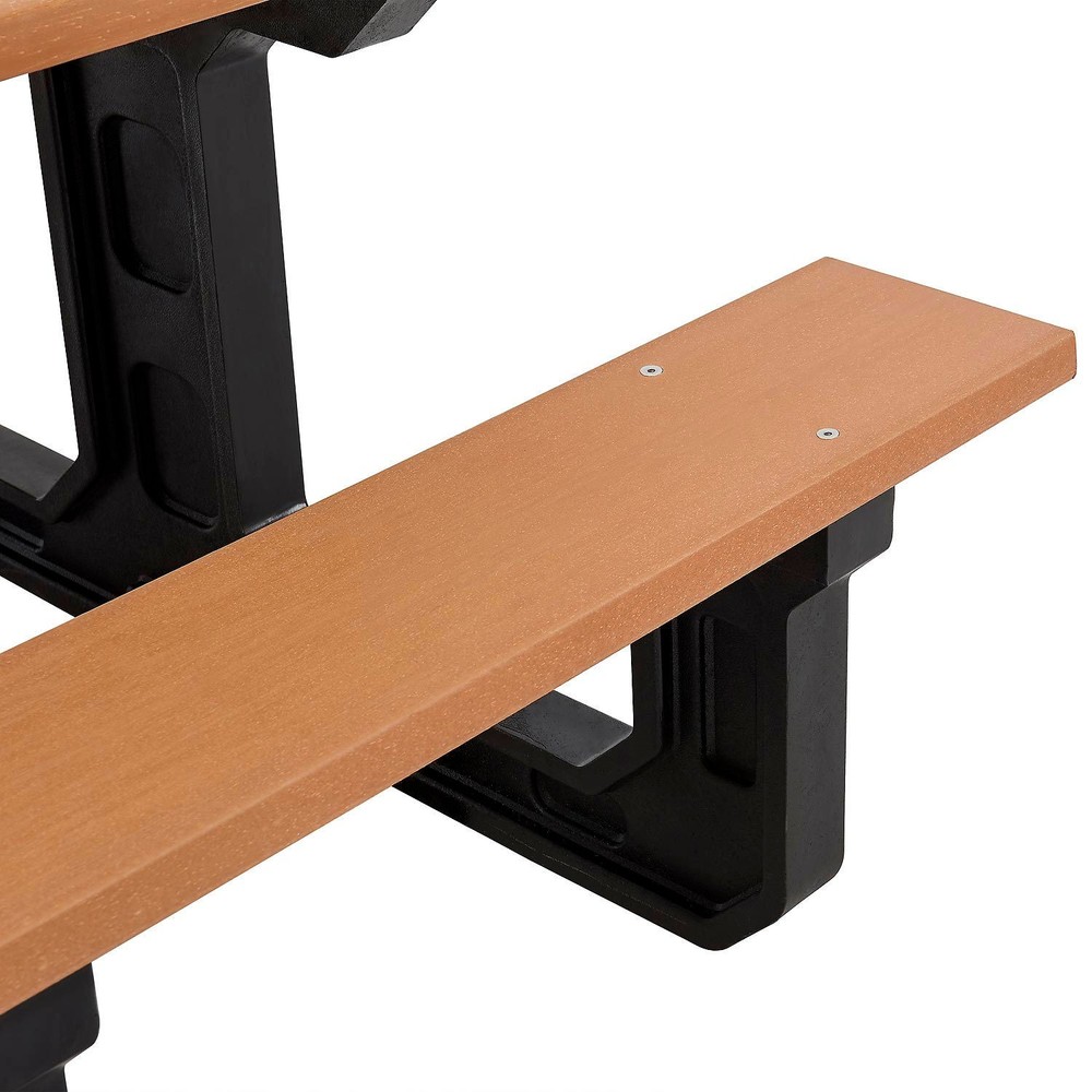 Global Industrial Outdoor 6' Rectangular Picnic Table Recycled Plastic with