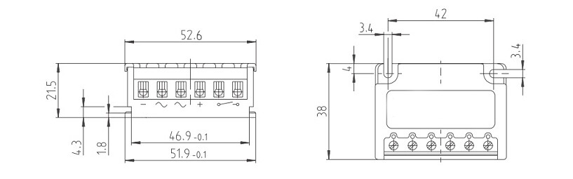 1pcs PME 500-S UIN MAX = 500VAC ± 10% OUT = 0.45×UIN.max MAX 2A . DC Rectifier