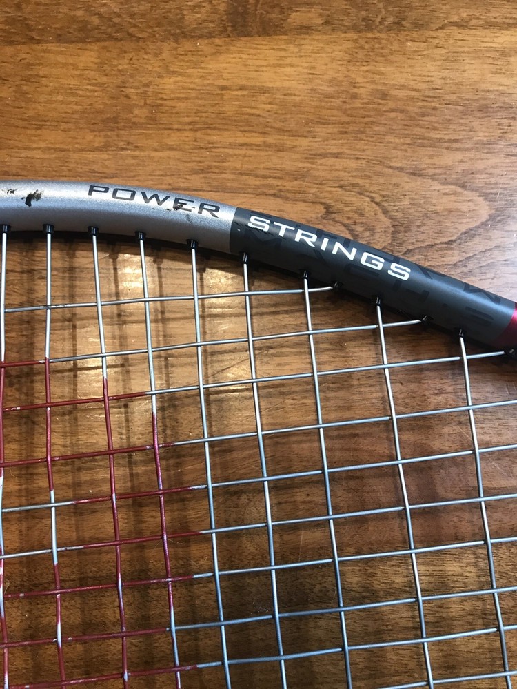 Wilson Mach 3 Power Strings Graphite Titanium Tennis Racket 4 1/2" w/Case