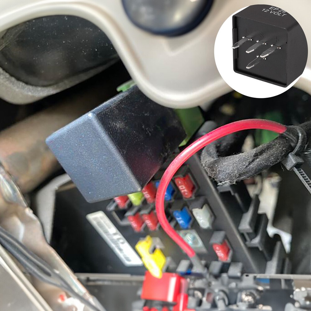 4-Pin EP29N LED Flasher Relay Fix Hyper Flash Turn Signal Decoder Load Equalizer