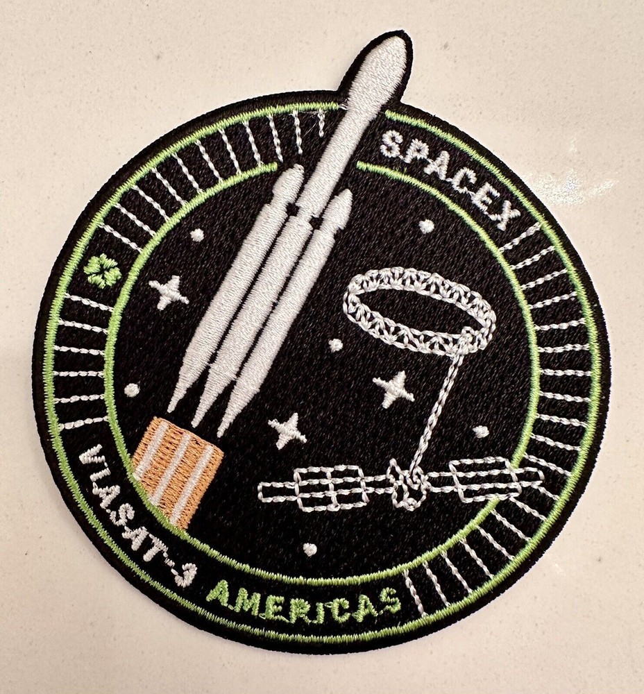 VIA SAT 3 AMERICAS  FALCON 9 MISSION PATCH 3”