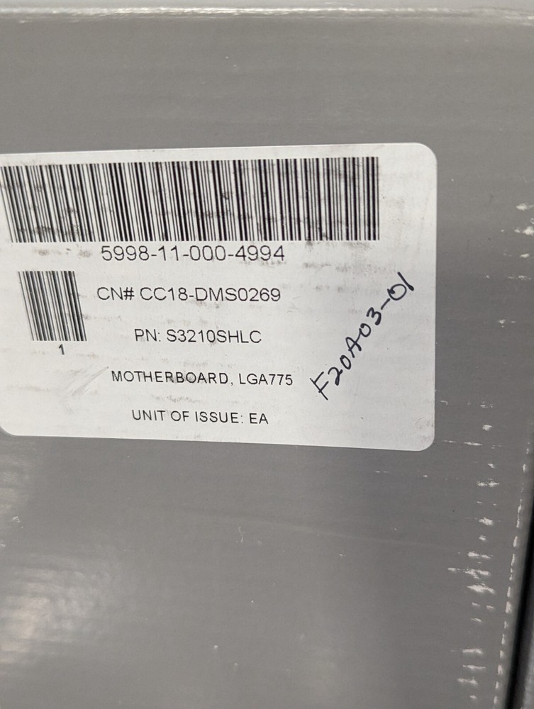 Intel S3210SHLC Server Motherboard with LGA775 CPU Socket, ATX Form Factor