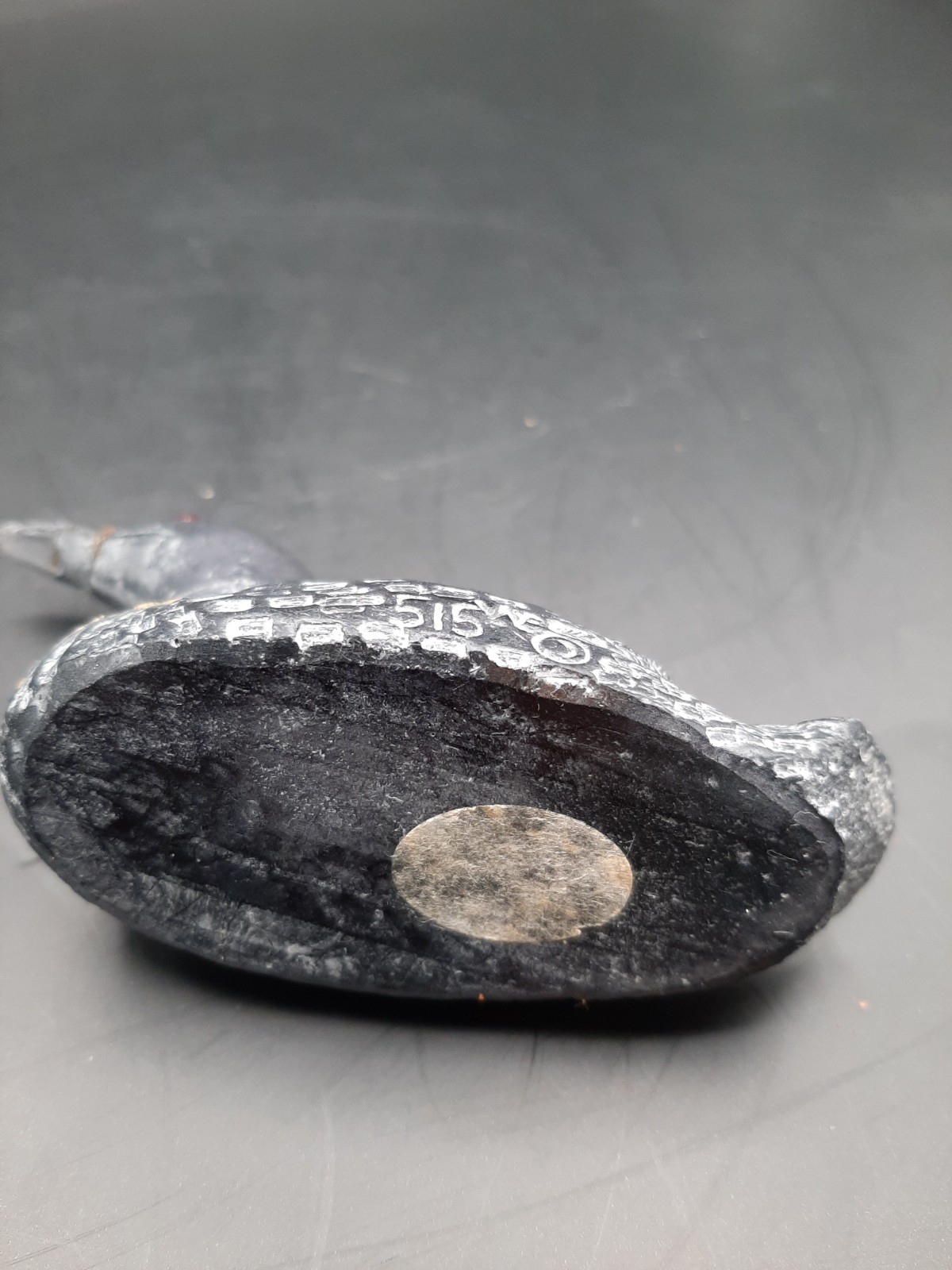 2 Wolf Original Carvings of a Loon with baby on it's back, Canada, 3 3/4" x 2"