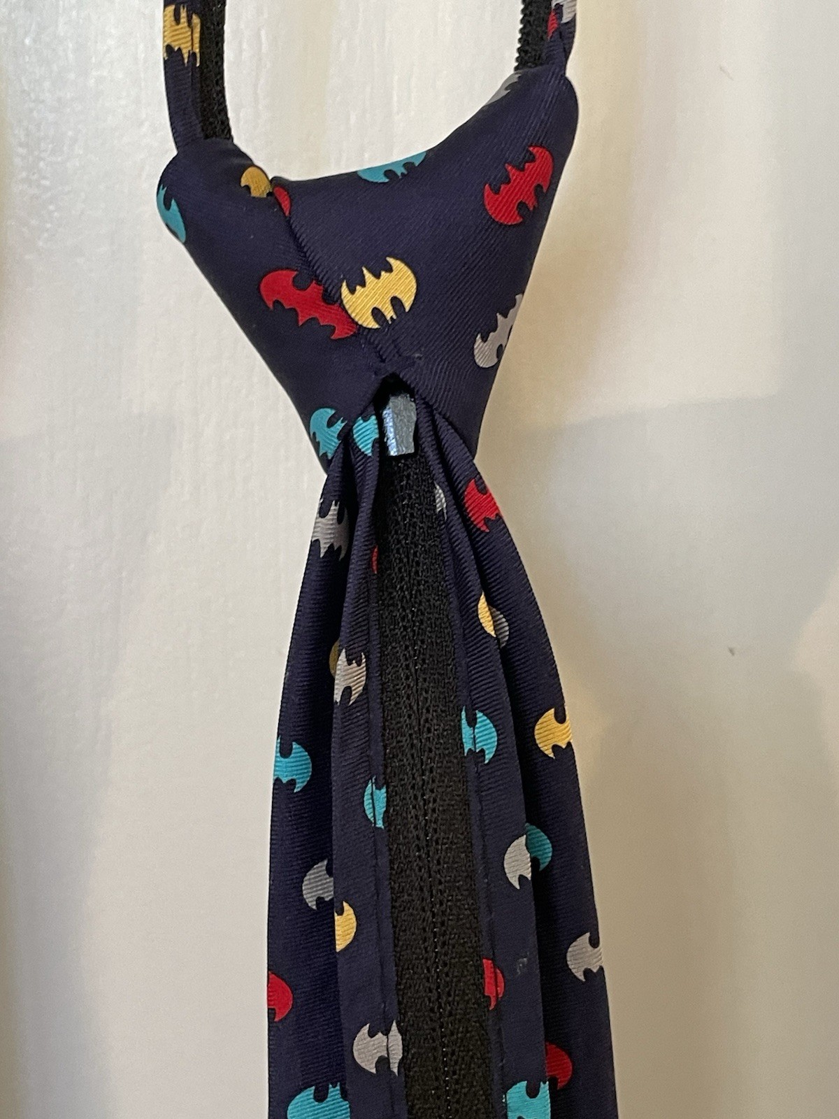 Lot (3) Boy’s 100% Silk Ties DC Batman, DC Superman, Talbots Tie Zipper Pre-tied