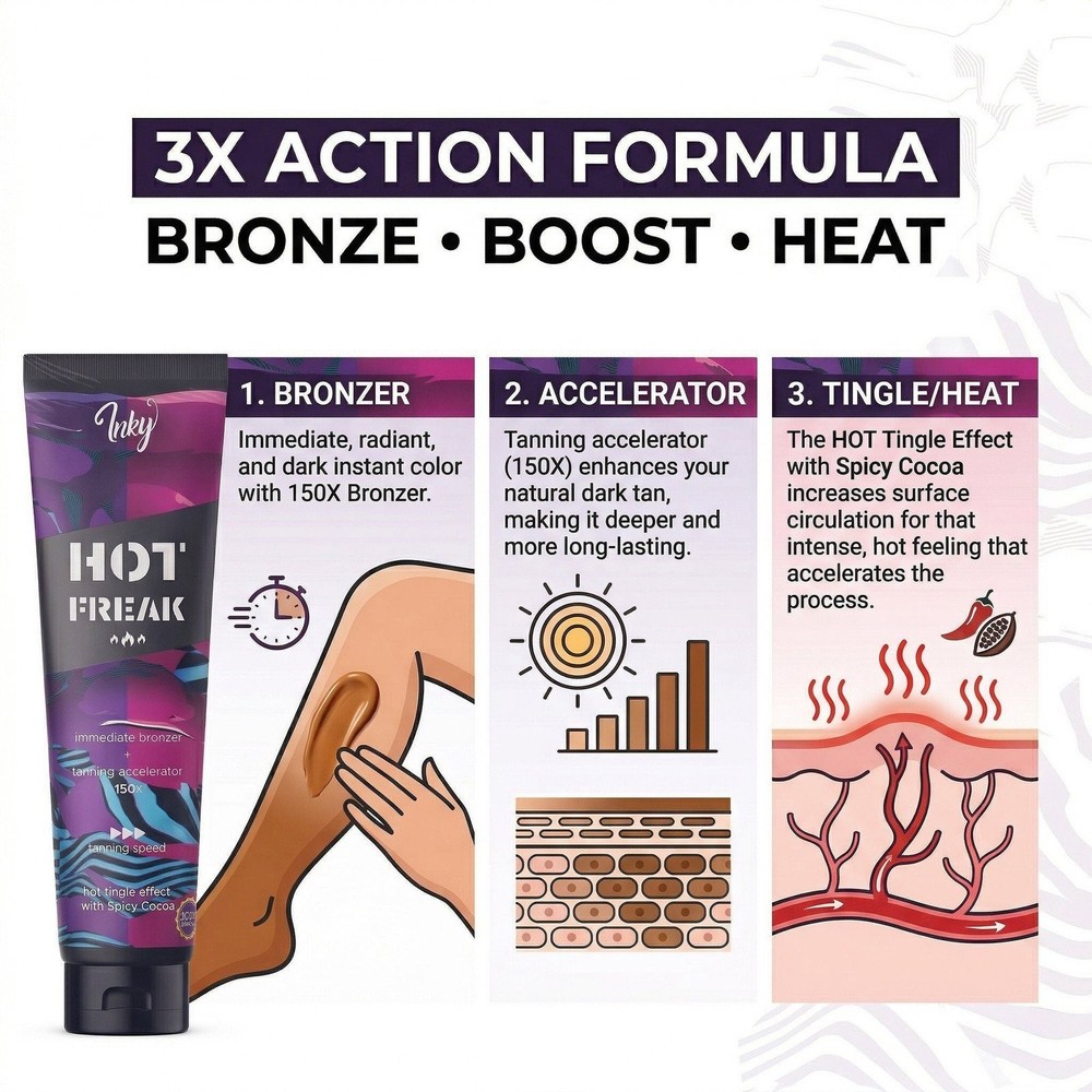 HOT Freak 150X Immediate Bronzer Tanning Accelerator with Tingle*