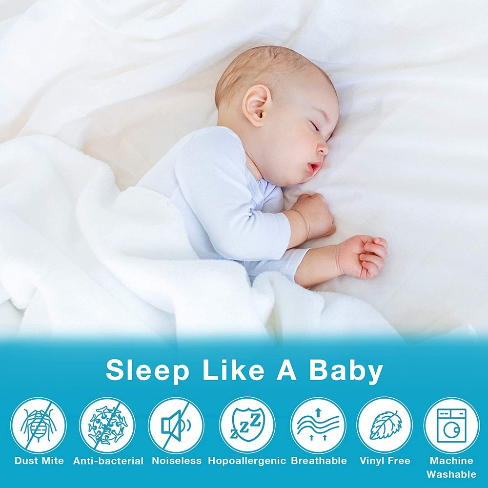Deep Pocket Waterproof Mattress Protector Soft Microfiber Top Thicker Filling