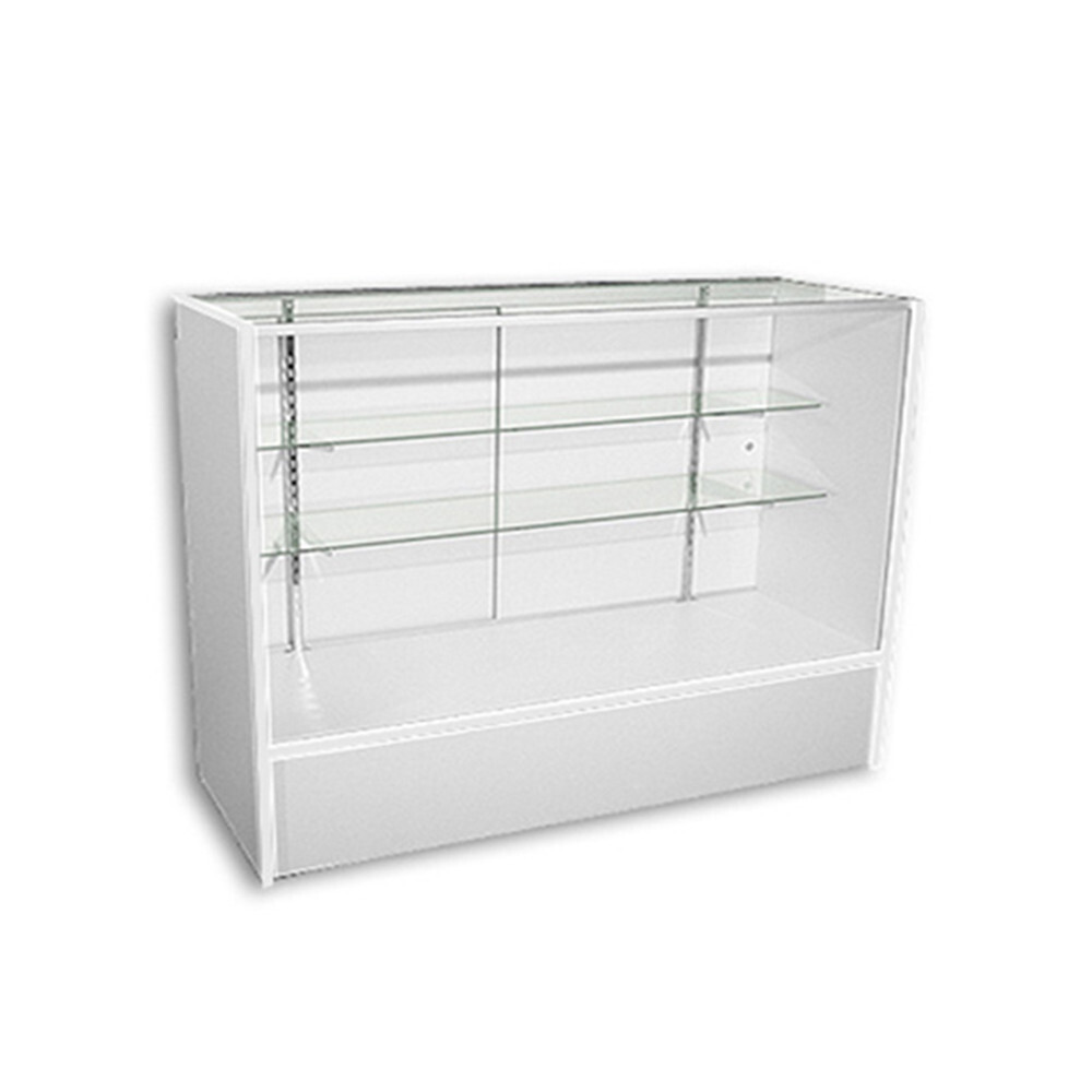 48"L x 18"D x 38"H Full View Display Showcase | WHITE