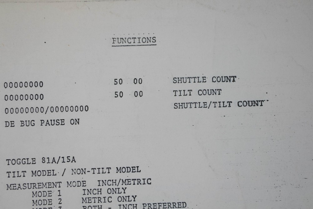 Marvel Bandsaw 81 PC Processor Programming Manual Year 1985