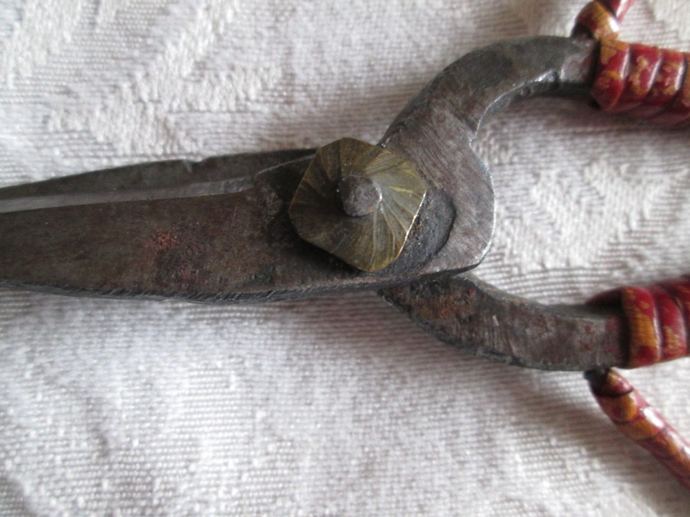 Vintage Bonsai pruning scissors shears wicker handles 5”