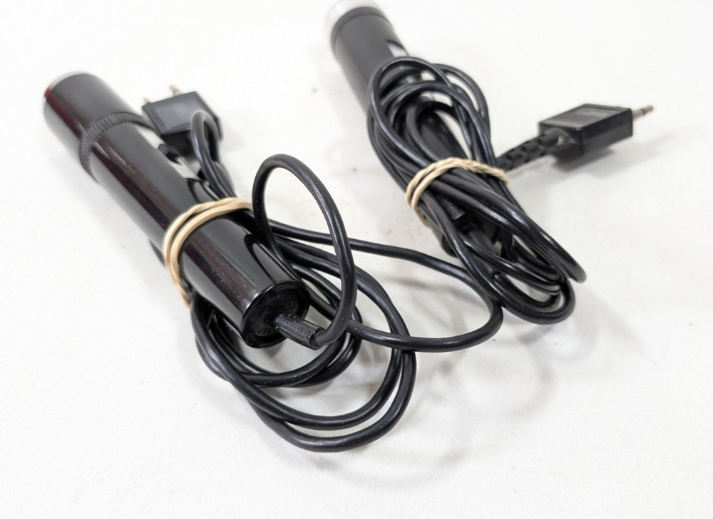 2 Vintage Wired Classic Microphone with On Off switch Untested