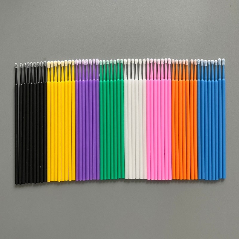 100Pcs Micro Brushes Applicators Microbrush Dental (Regular,Fine,Super Fine) Eye