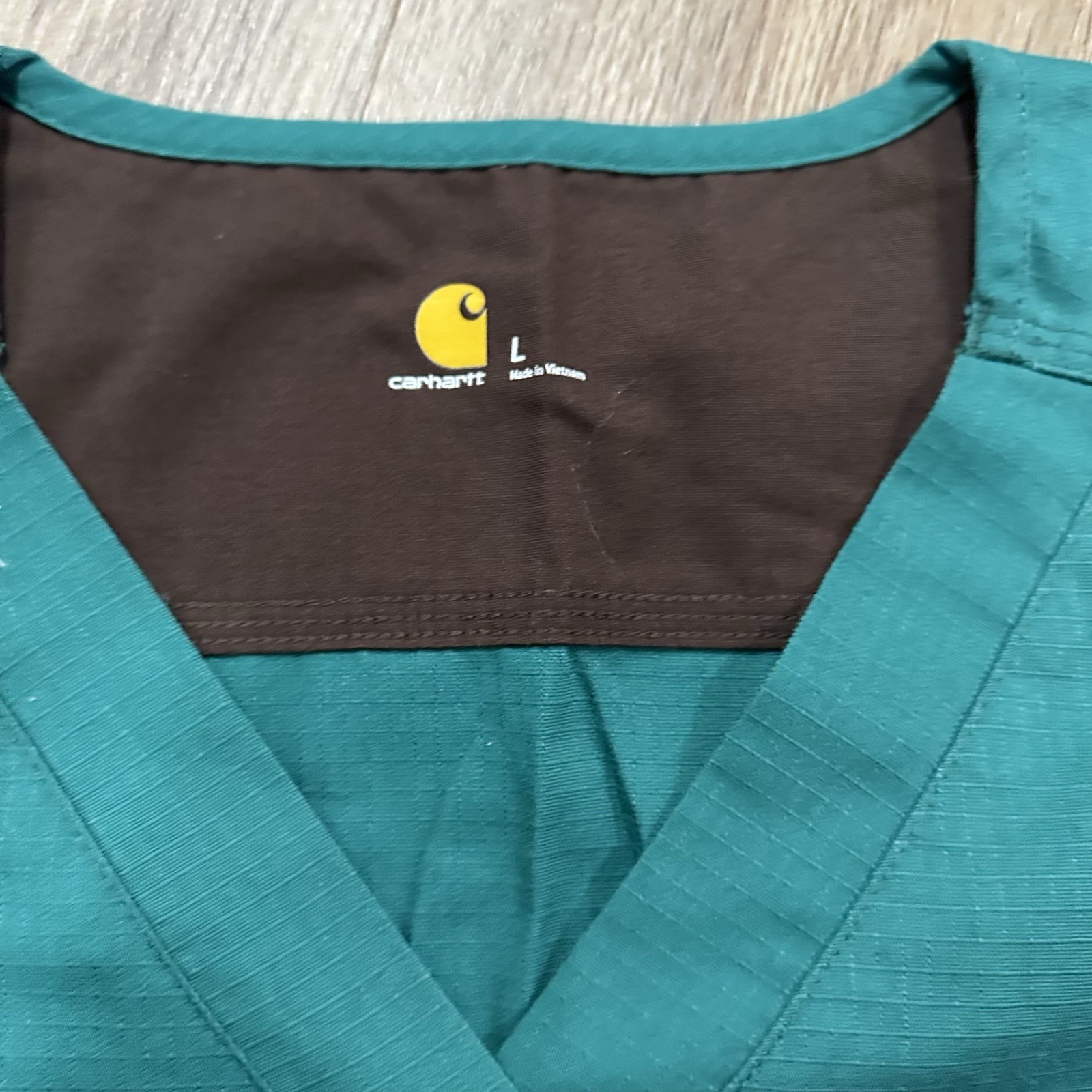 CARHARTT Scrub Set & Extra Top Shirt Size Large Utility Green Work Uniform