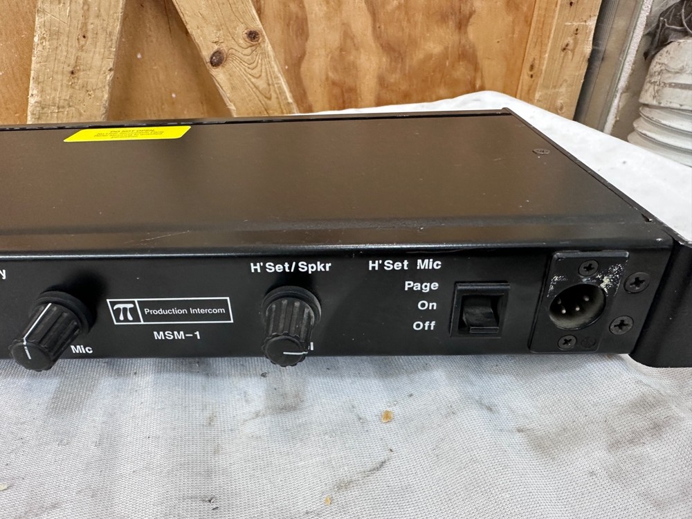 Production Intercom MSM-1 - Please Read