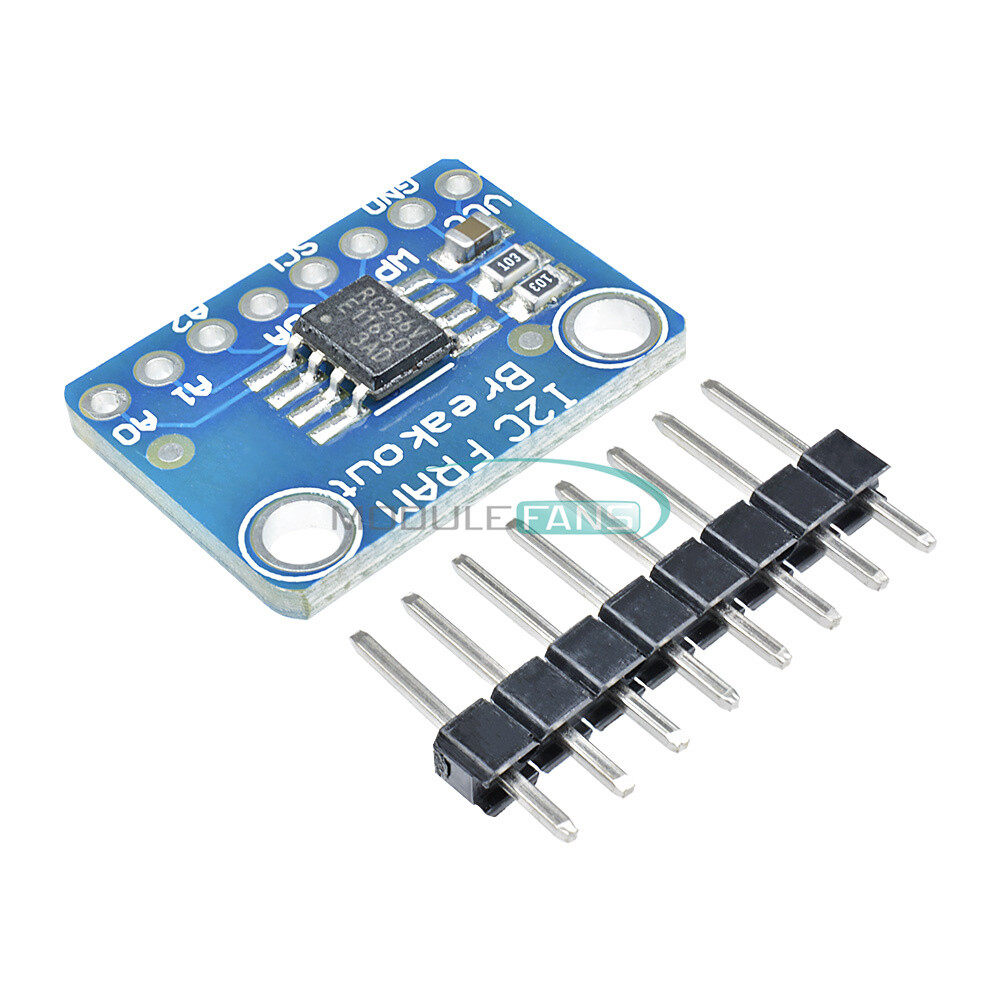I2C IIC Non-Volatile FRAM MB85RC256V Breakout 256Kbit/32KByte Memory IC Tools