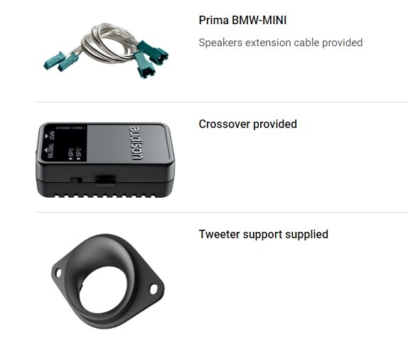 Audison APBMW K4E 2-Way Front Speaker System for BMW Vehicles