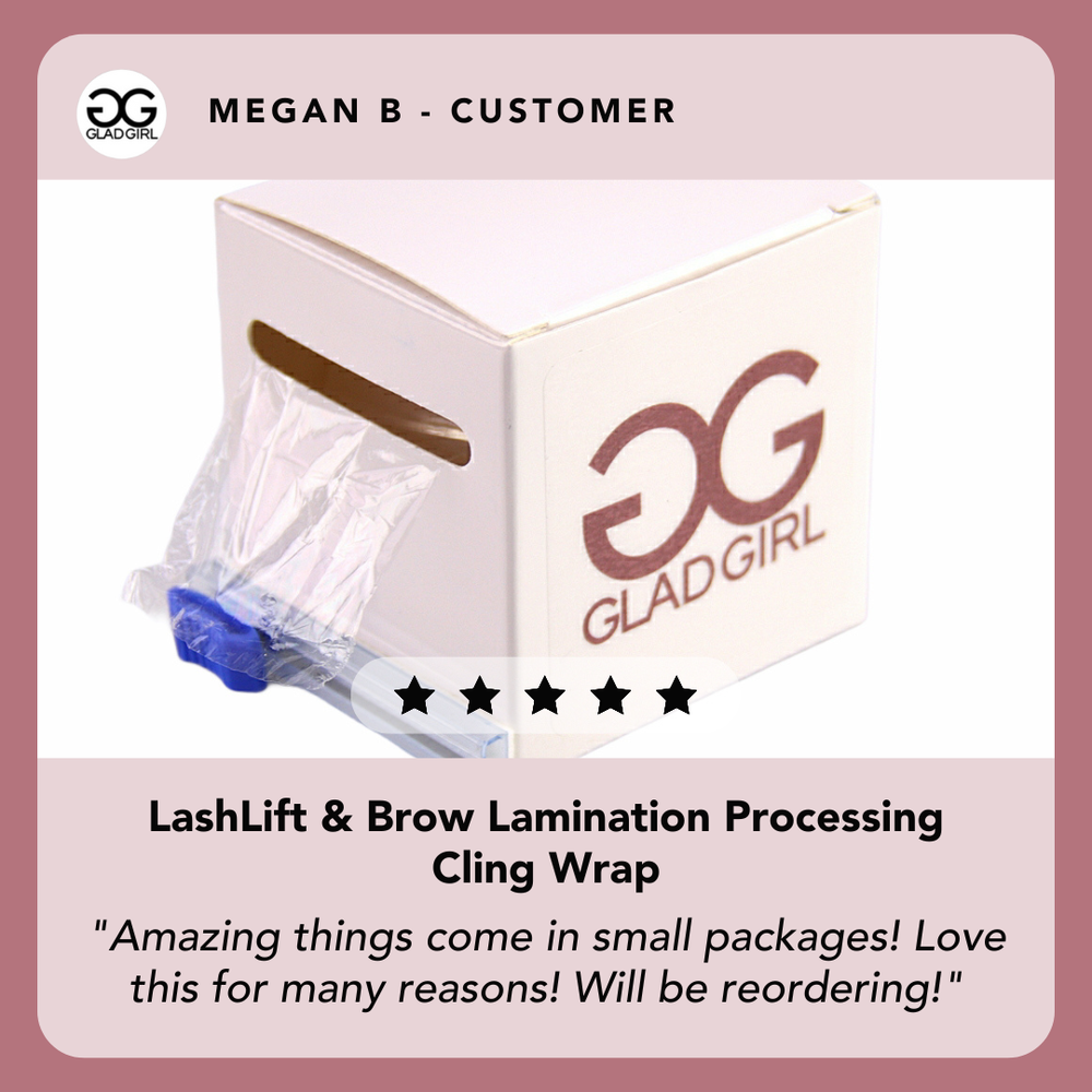 LashLift and Brow Lamination Processing Cling Wrap