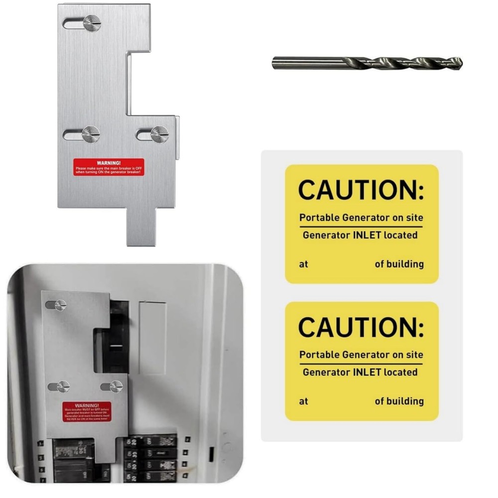 Generator Interlock Kit Compatible with GE General Electeric Breaker Panels w...