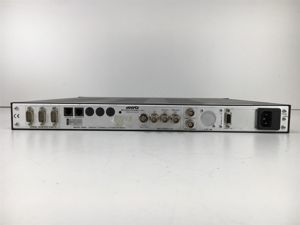 Evertz Digital Closed Caption Encoder 8084 Rack Mountable