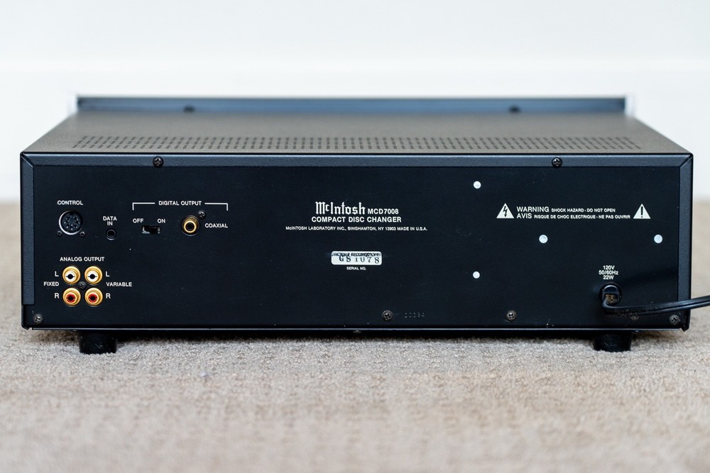 McIntosh MCD7008 Compact Disc Changer