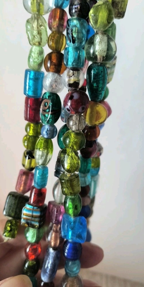Whimsical Handcrafted Glass Beaded Ceramic Wind Chimes